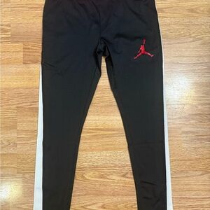 Jordan Black and Red girls leggings med 10-12 new